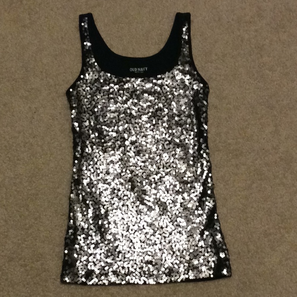 Sequined tank